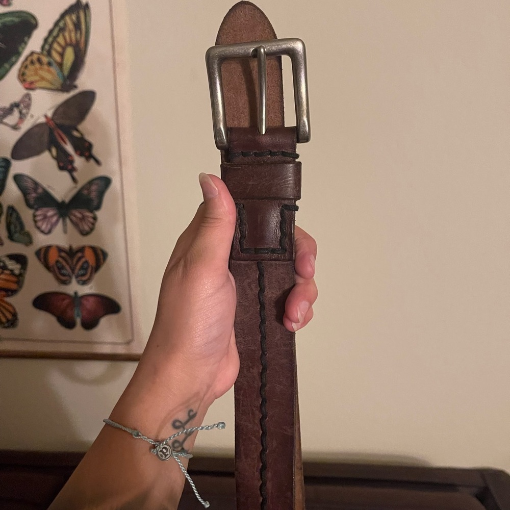 Lucky brand leather chunky belt